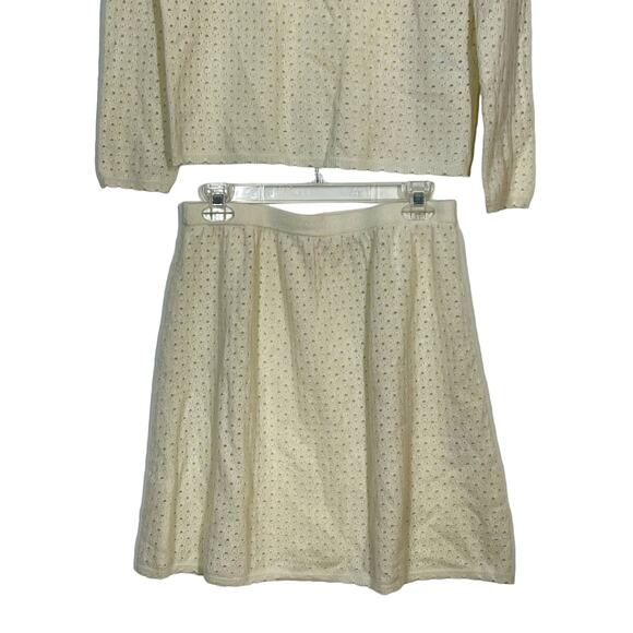 Madeleine Thompson X Leith Nipigon Odile 100% Cashmere Scallop M Sweater Set - Picture 6 of 12